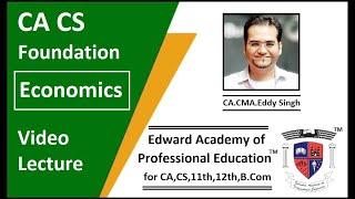 CA CS Foundation Economics: Chapter 5: Theory of Production and Cost - Lecture 1