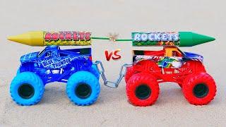 Monster Jam Blue Thunder vs Hurricane Force