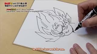 Akira Toriyama Draws Goku (ENGLISH SUB)