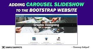 Adding Bootstrap Carousel (Image Slideshow) to the Website | Tutorial - 17