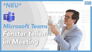 Fenster teilen in Microsoft Teams Meeting