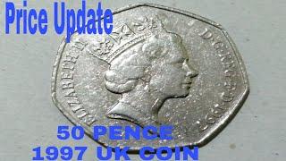 50 PENCE 1997 UK COIN VALUE