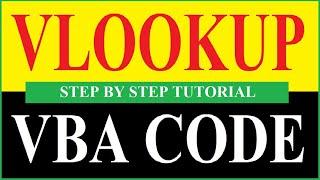 HOW TO USE VLOOKUP IN VBA EXCEL STEP BY STEP TUTORIAL WITH EXAMPLES