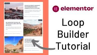 Elementor Loop Builder (deutsch): Grid, Carousel, Taxonomie-Filter