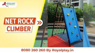 FE30 | Net Rock Climber | Kids outdoor net climber | 8080260260 by royalplay.in #climber #kidsplay