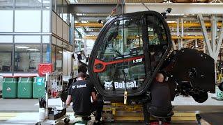 Inside American Factory Producing compact excavators - Doosan Bobcat production factory tour