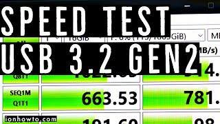 Samsung T7 Shield SSD Speed Test USB 3.2 Gen 2