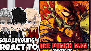 Solo Leveling React To Saitama/Garou | ‼️PUT ON 2X SPEED ‼️ || One Punch Man || Gacha React |