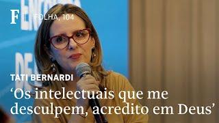 Tati Bernardi conversa com leitores da Folha em evento dos 104 anos do jornal