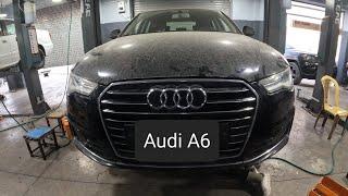 установить новую систему передней подвески... Audi A6 #подвеска #ходовая