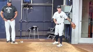 Ryan Weber getting loose #Yankees #Boston