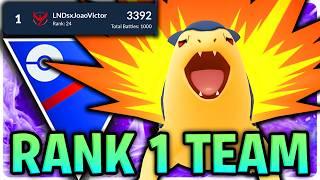 *NEW* RANK 1 IN THE WORLD TEAM! *SHADOW* TYPHLOSION BURNS DOWN THE GREAT LEAGUE | GO BATTLE LEAGUE