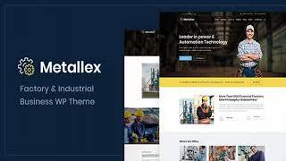 Metallex - Industrial And Engineering WordPress Theme | Themeforest Website Templates and Themes