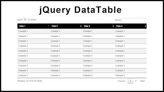 jQuery DataTable with Searchable Sortable and Pagination | Invention Tricks