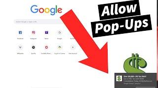 How to Allow Pop-Ups in Google Chrome Browser ( EASY)