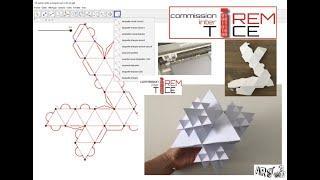 Avec GeoGebra, modéliser des patrons au format SVG en vue de leur découpe numérique