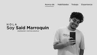 Graphic & Motion Design Portfolio | [Said Marroquin]