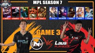 DOUBLE MARKSMAN BRUNO META? | NXP vs LPE GAME 3 | MPL - PH S7