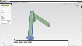 ANSYS Integrated Multiphysics (AIM): Analysis of a Jib Crane - Part 3 (FEA Analysis)