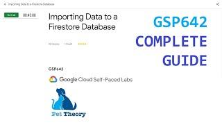 Importing Data to a Firestore Database [GSP642]