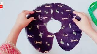 rounded / circular petter pan collar cutting and stitching tutorial | peter pan collar neck