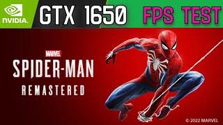 Marvel's Spider Man Remastered | GTX 1650 | Low Settings Gameplay Test | 1080p Resolution