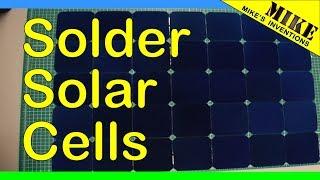 Soldering Sunpower Maxeon Solar Cells