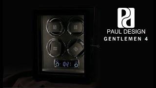 Watch Winder Paul Design Gentlemen 4 Watch Winder Black Shadow Finish