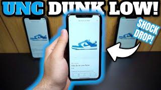 LIVE COP: Nike Dunk Low “UNC” RESTOCK!