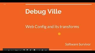 Web Config - How to create Web.Config transform