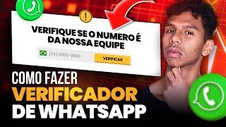 Como fazer um VERIFICADOR DE WHATSAPP no seu site - Passo a Passo