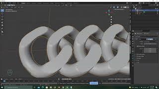 How to make Cuban Chain Link In Blender