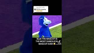 SPRAY BABY REACTS TO BLUE THE MASCOT