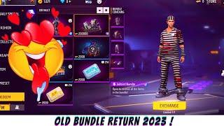 JAILBIRD BUNDLE RETURN IN FREE FIRE 2023  SK SABIR BOSS BUNDLE RETURN IN FREE FIRE 2023RETURN 2023