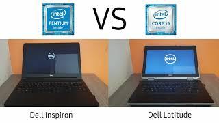 Pentium Processor vs i5 Processor Boot Speed test  | Ultimate Speed test Between Dell laptops