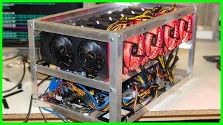 Full complete 8xgpu mining rig built in 2020 | 8x NVIDIA 1660Ti