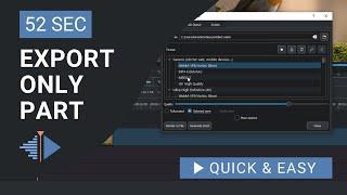 Kdenlive Tutorial: Export only Part of The Video in Kdenlive