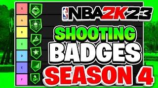 RANKING ALL THE SHOOTING BADGES IN TIERS ON NBA 2K23 FOR SEASON 4!