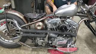 1966 Pan Shovelhead that 624 Kustoms and Dave built.   I just fixed the Top-end.