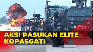 [Full] Ngeri! Aksi Pasukan Elite Kopasgat Operasi Penyelamatan Militer di HUT ke-77 TNI AU