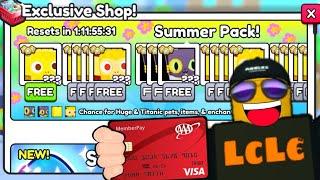 i SPENT $65,705 to HACK Summer Pack (SOO MANY FREE HUGES) Pet Sim 99