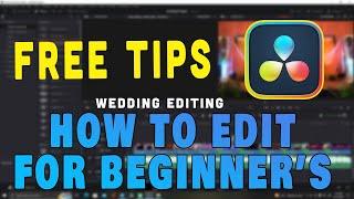 Davinci Resolve Editing Tutorial | Wedding Video Editing for Beginners | Tips & Tricks | Hindi