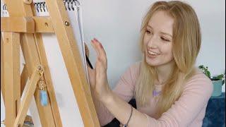 [ASMR] Drawing a portrait of you ️ ~ sketching, rambling