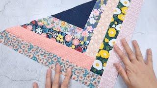 See what this patchwork turns into! Easy patchwork block. Sewing and Patchwork for beginners.