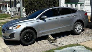 Ford Fusion “2020” Custom Gloss Black Rims On My Brother Car