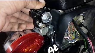 Mini drive fog light installation @& bike repairing