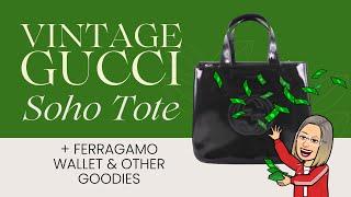 Retro Luxury: Gucci Soho Tote & Ferragamo Wallet (plus other cheapie bags from Asos)