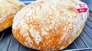 This Bread is healthier than regular White, Fluffy - minimum yeast! 5 minutes to knead and no fuss