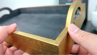 How To: Turn Wood Into Gold Using Rub n Buff | HiAnde Vlogs