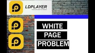 Ldplayer white page problem/Ldplayer play store sing problem